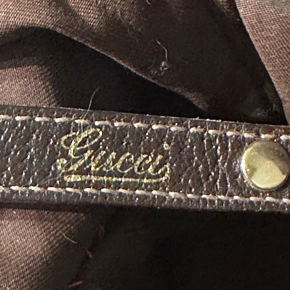 Authentic Gucci GG Canvas Floral Appliqué Tote – One of a Kind Upcycled Art Bag - Picture 10 of 16